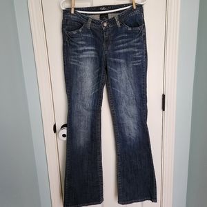 Cello Embellished Dark Wash Boot Cut Jeans - Juniors 11